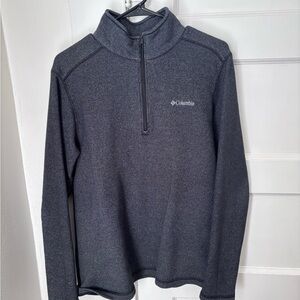 Columbia Men's Dark Gray Heather Half-Zip Pullover